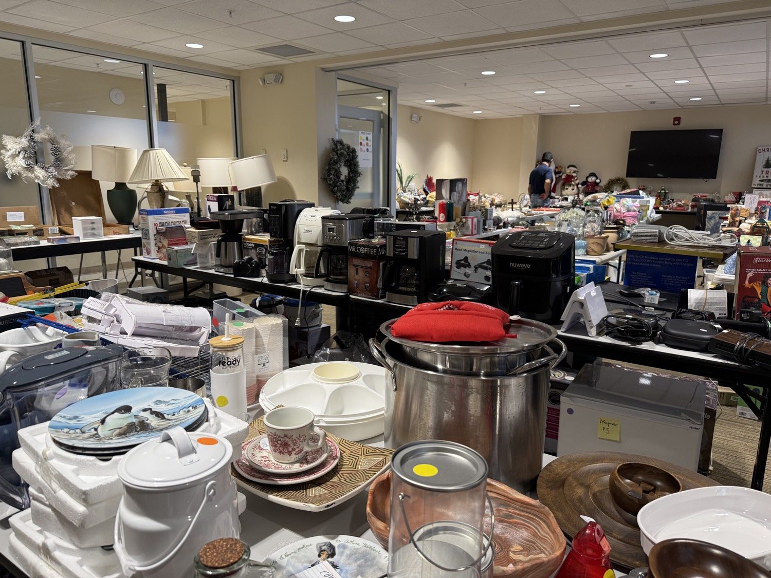 Coffee makers, an air fryer, and cookware