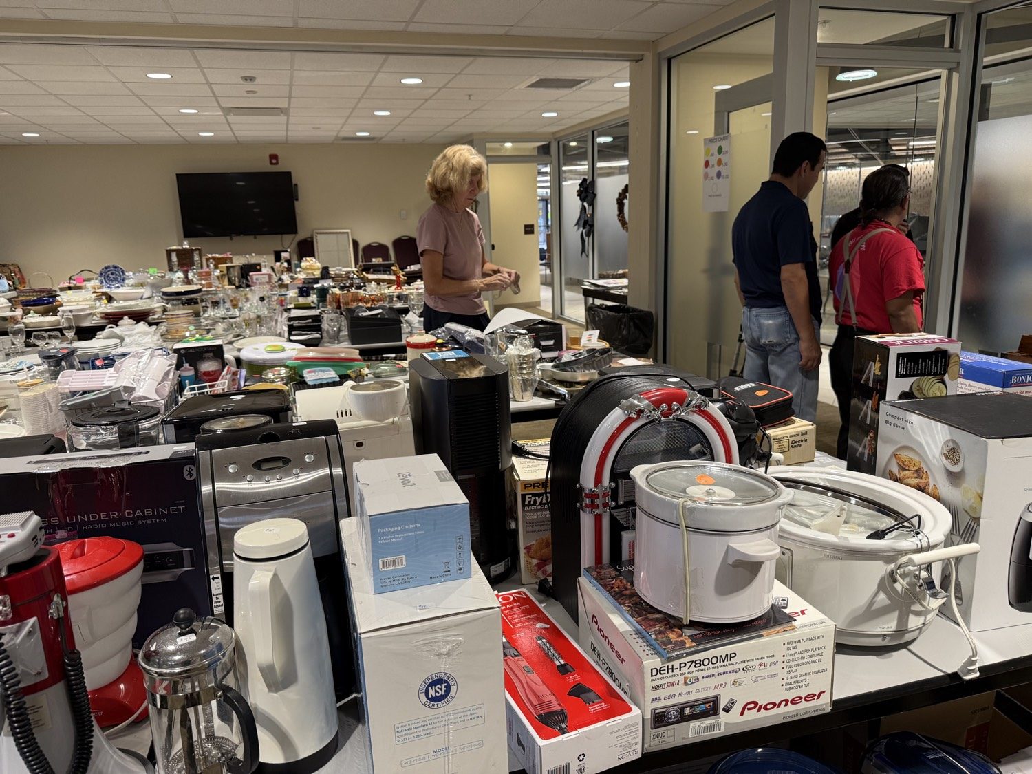Slow cookers, small appliances, and electronics